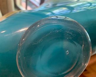 Jennifer Holmes, Handblown glass, signed, $125