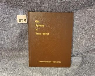 #29 The Apostles of Jesus Christ Art book by Jose Fuentes De Salamanca $15 go to Tas-Estate-Sales to purchase.
