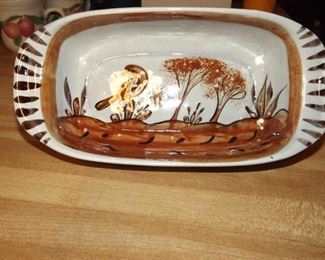 Casserole dish made in Mexico. 12 x 6.5 x 3 inches.  $12.00