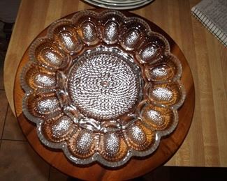 10.  Crystal devil egg plate.  $12.00