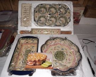 18.   10 piece baking Set temp-tation Sweet and Savory  $65.00