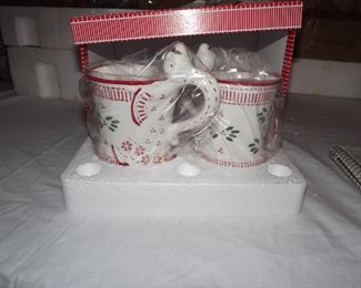 19. Christmas Mugs.  2 sets......$20.00 per set