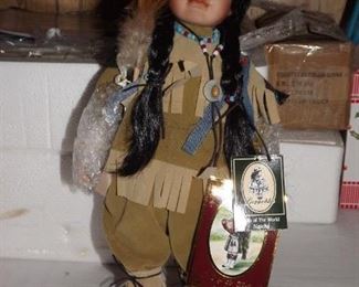 22.    13 inch Native American Dolls of the World Nascha      $ 22.00