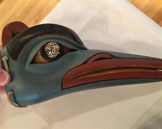 #66 $150 raven mask signed Ravalle