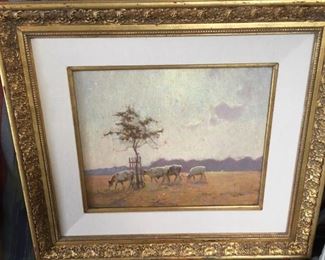 #73 $450  Frederick Hall (1860-1948) untitled oil on board