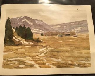 #90 $15 ea Stephen C. Elliott watercolor, 1 of 24
