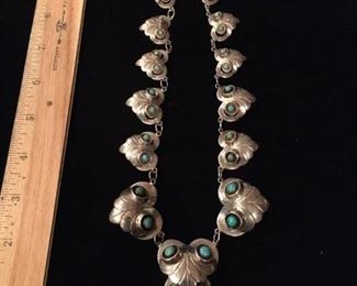#101 $185 Mexican 'owl' necklace, unknown maker