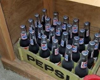 Vintage Pepsi and crate 