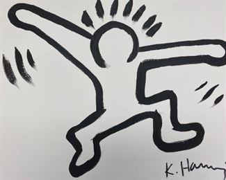 Keith Haring - Original Oil Painting 