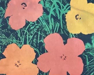 Andy Warhol - Flowers Screen Print / Lithograph - pencil signed 1965