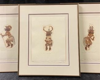 Set of (3) Signed Etchings by Liese Jean Scott