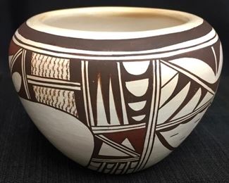 Frog Woman (Joy Navasie) Signed Hopi Bowl
