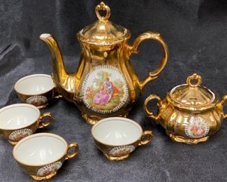 22 K Gold Tea Set - Bavaria Germany