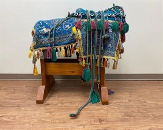 Arabian Blue Horse Saddle