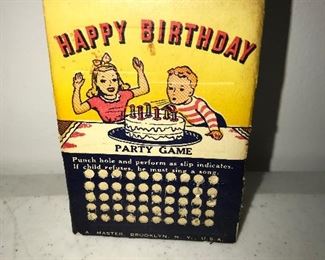 Punch Hole Happy Birthday Game $8