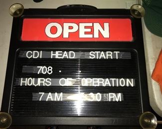 $12 open sign