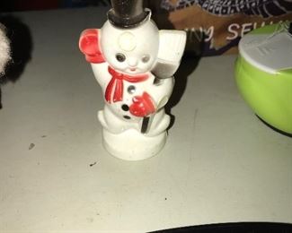 Vintage snowman, has a dot on his head $6
