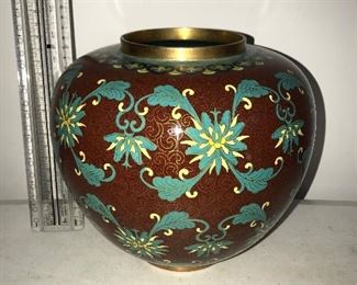 Cloisonné Vase $38