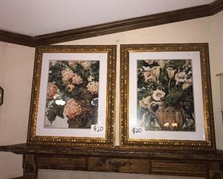 LARGE FRAMED ARTWORK $20 EACH