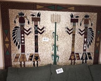 LARGE NATIVE RUG/TAPASTRY $150