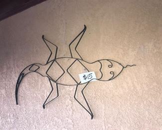 LARGE METAL WALL ART $15