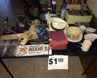 ALL ITEMS ON TABLE $1 EACH
