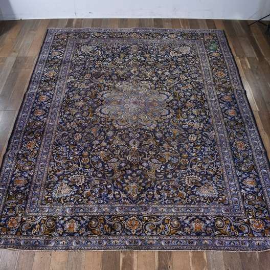 12.6'X10' Antique Handmade Nain Habibian Persian Rug