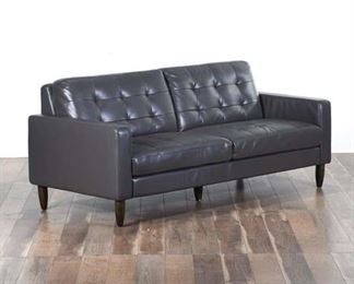 Kuka Sofas Dark Gray Tufted Back Sofa