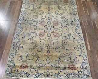 12'X7.25' Antique Hand Knotted Nain Persian Area Rug