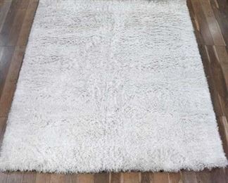8X10 Sam'S International Ivory Shag Area Rug 2