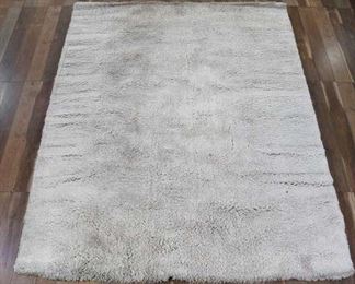 8'X10' Sam'S International Ivory Shag Area Rug