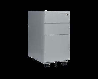 Standdesk Rolling File Cabinet In Grey 2