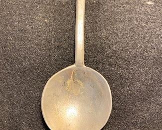 Antique Pewter Spoon with touch mark - $20