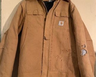 Carhartt Coat size 42 Tall, Zipper works, shows wear - $20