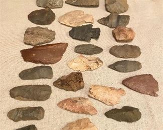 Authentic Arrowheads broken points, tools, scrapers $35