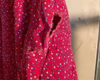 Additional photo shows condition on back of sleeve