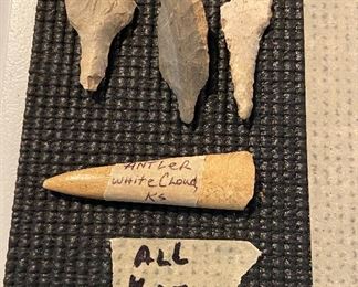 Indian Artifacts - Points, Tools, Primitive Antler - $25