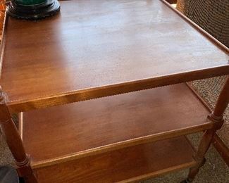Very nice mid century three-tiered accent table 