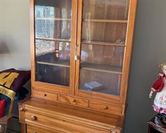 Antique Victorian Era Display/Desk cabinet. 