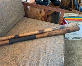 Vintage antique baseball bats 