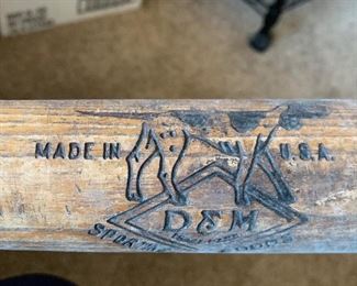 D & M Vintage baseball bat