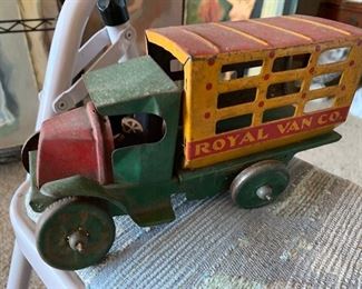 Antitque tin toy- Royal Van Co 