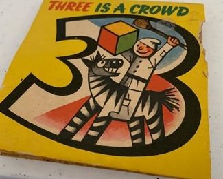 "Three is a Crowd" fun vintage pop up book