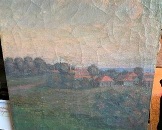 Original oil on canvas by Minnesota artist Carl Olaf Erickson (1867-1944)
