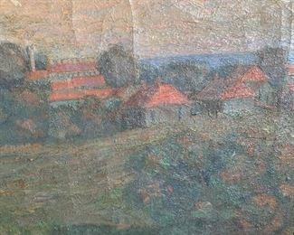 Original oil on canvas by Minnesota artist Carl Olaf Erickson (1867-1944)
