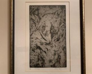 "The Journey" Numbered Limited Edition Signed Etching by GENE KLOSS