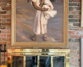 Original Large Painting by MANUEL DEL MORAL HIDALGO