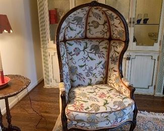 Vintage Hollywood Regency Balloon / Canopy Chair