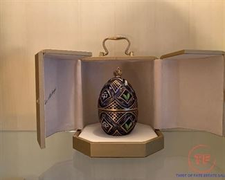 FABERGE "Winter Egg" by Theo Faberge with Original Display Box - No483/750