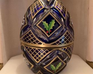 FABERGE "Winter Egg" by Theo Faberge with Original Display Box - No483/750